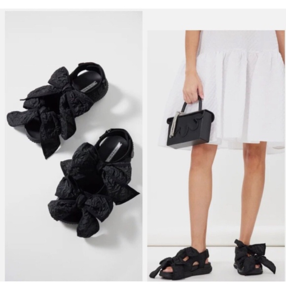 ★NEW with box Cecilie Bahnsen - Black Valeria Sandals EU39★ - Picture 1 of 10